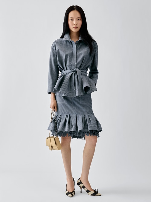 The Cabana de-Nîmes denim skirt
