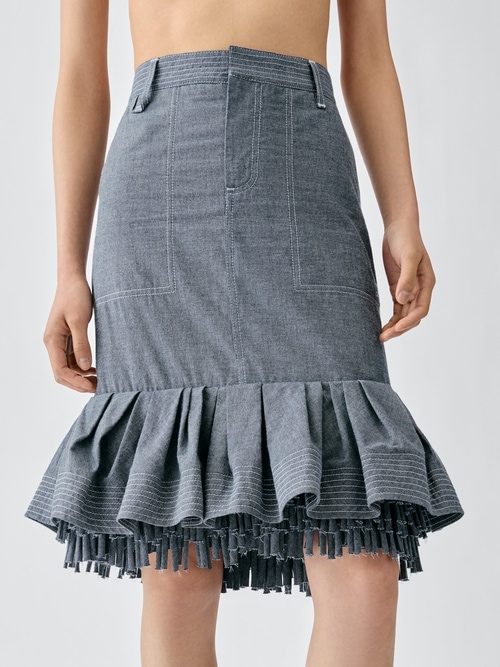 The Cabana de-Nîmes denim skirt