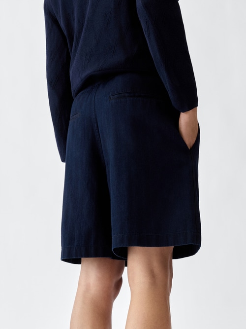 The de-Nîmes Venice denim shorts