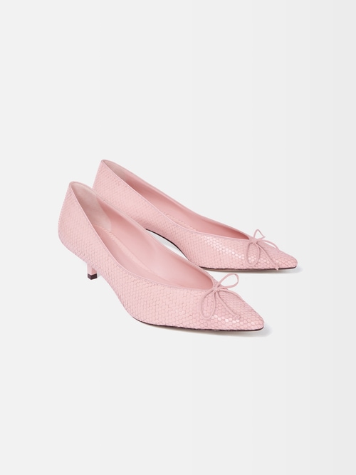 The low Tourni heels