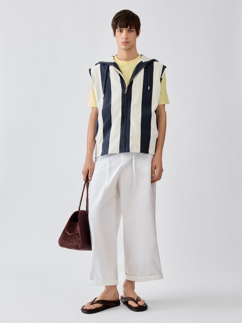 The Marinière hooded gilet