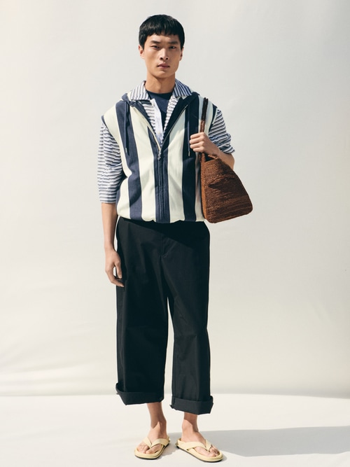 The Marinière hooded gilet