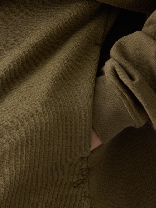 The Rond Carré zipped-rollneck sweatshirt
