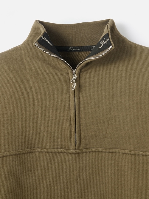 The Rond Carré zipped-rollneck sweatshirt