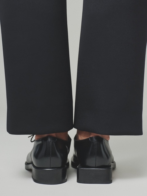 The woven derby shoes
